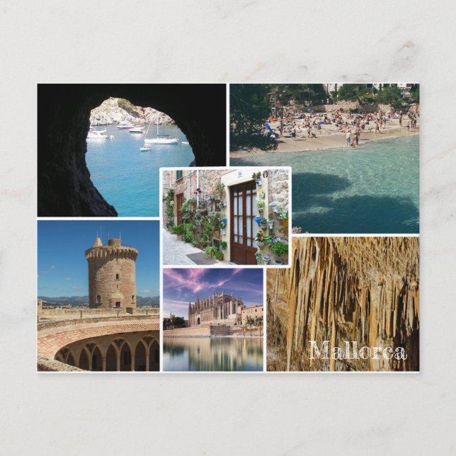 fotomontaje isla de Mallorca - Majorca Postcard (Front)