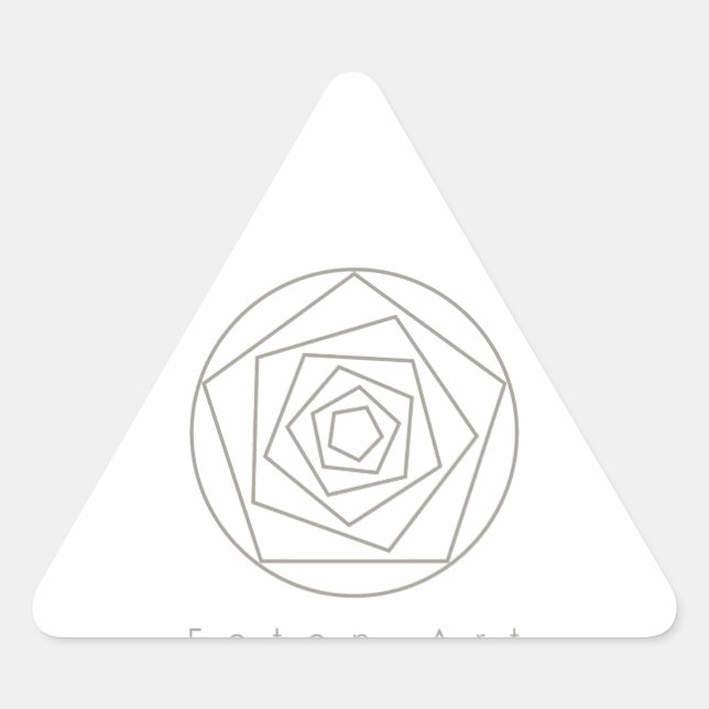 Foton Art Champagne Triangle Sticker (Front)