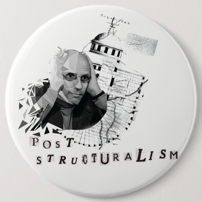 Foucault Pinback Button (Front)