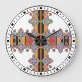 Horloge motifs kabyle large clock