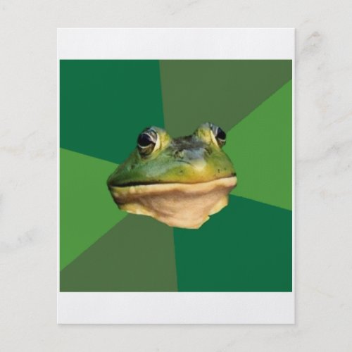 Foul Bachelor Frog Advice Animal Meme Flyer