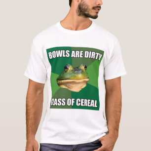 Foul Bachelor Frog Glass of Cereal T-Shirt