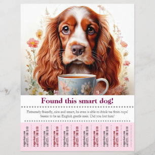 Found a English Cocker Spaniel Tear Off Flyer