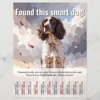 Found a Spaniel Tear Off Flyer
