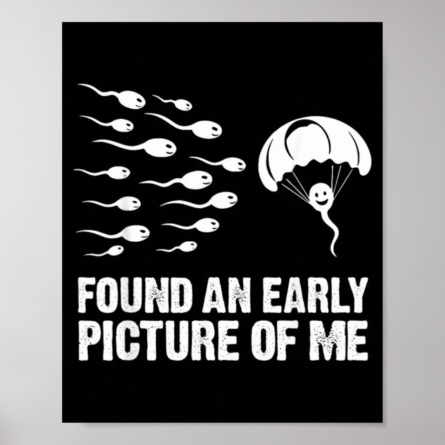 Found an Early Picture of Funny Sperm Cell Poster (Front)