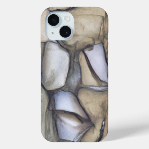 Found Art _ Cool Rock Pattern iPhone 15 Case
