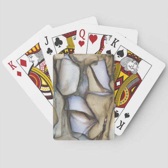 Found Art - Cool Rock Pattern Poker Cards (Back)