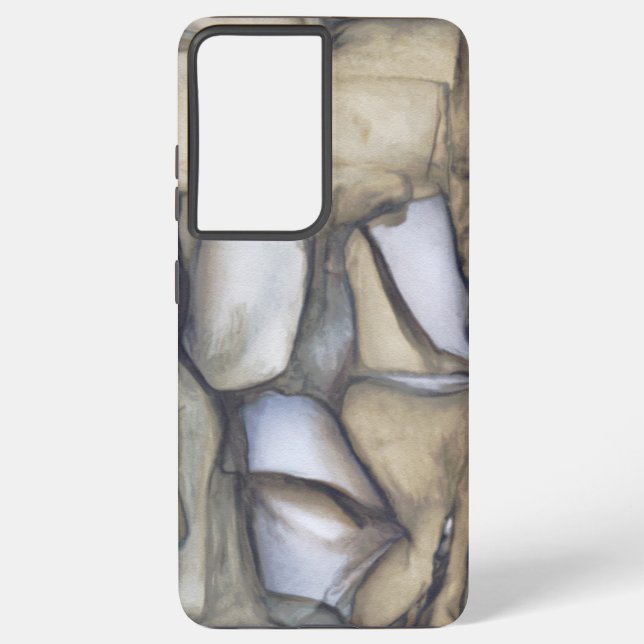 Found Art - Cool Rock Pattern Samsung Galaxy Case (Back)