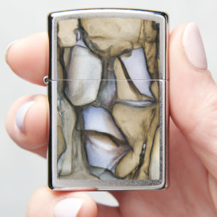 Found Art - Cool Rock Pattern Zippo Lighter