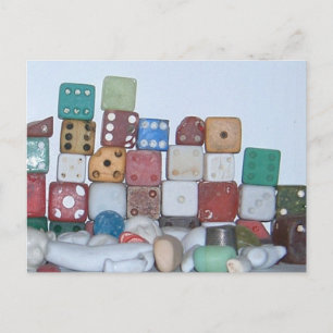 Found at the Beach Found Objects Postcard