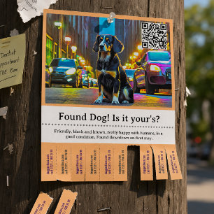 Found Dog Template Tear Off  Flyer