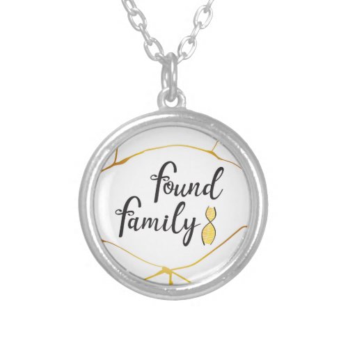 Found Family DNA Silver Plated Necklace