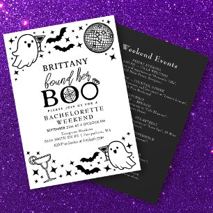 Found her Boo Halloween Bachelorette Weekend Invitation