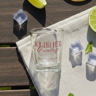 Found Her Cowboy Western Bachelorette Shot Glass
