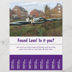 Found Love Tear Off Flyer