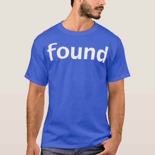 Found Minimal Typography T_Shirt