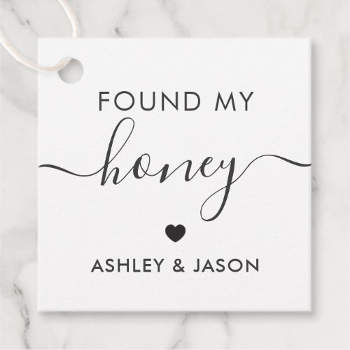 Found My Honey Gift Tag Wedding Tag Favor Tags