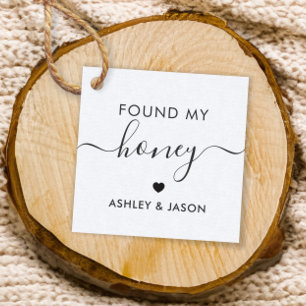 Found My Honey Gift Tag, Wedding Tag, Favor Tags