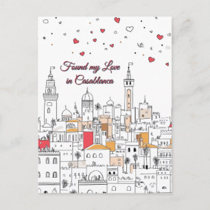 Found my Love in Casablanca Valentine's Day Postcard
