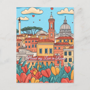 Found my Love in Rome Valentine's Day Postcard