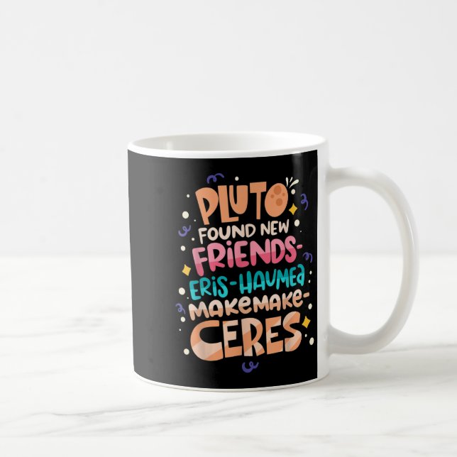 Found New Friends Funny Science Quotes Planets  Coffee Mug (Right)