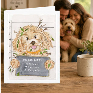 Found Safe Funny Missing Dog Thank You Card