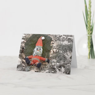 Found Santa Doll Holiday Card
