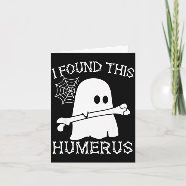 Found this humerus boo ghost halloween humorous card (Front)
