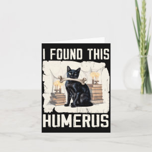 Found This Humerus Vintage Funny Y Black Cat Card