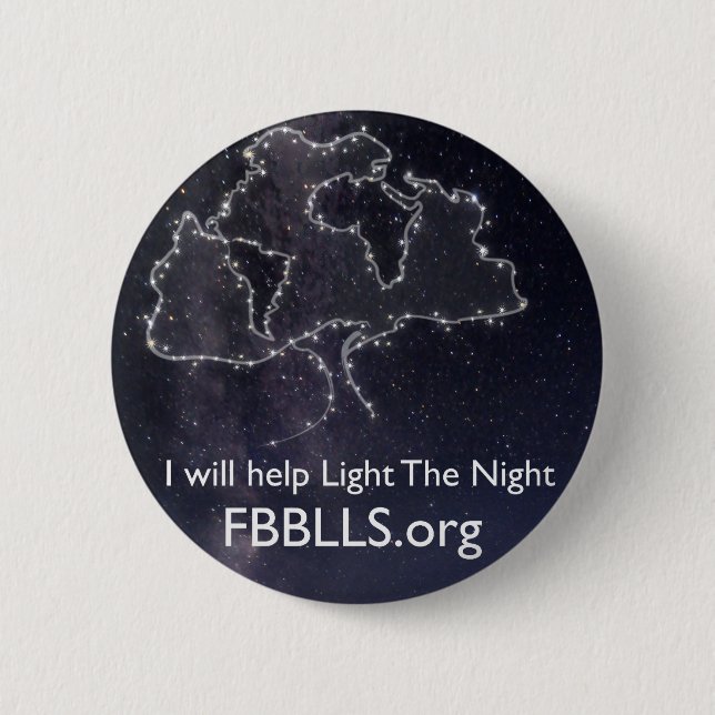 Foundation Beyond Belief Light The Night sky Button (Front)