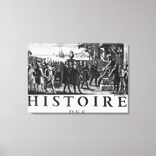 Foundation by Louis XIV, king of France Canvas Print (Front)