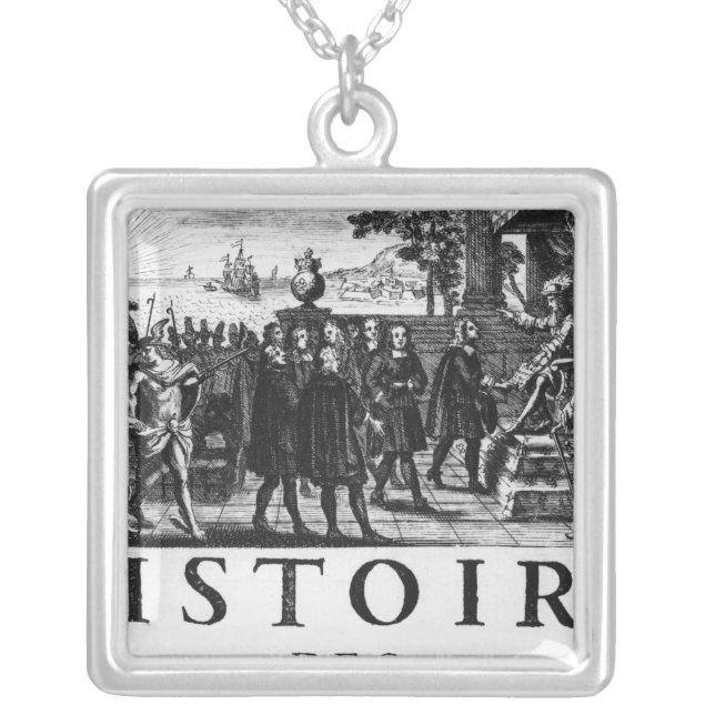 Foundation by Louis XIV, king of France Silver Plated Necklace (Front)