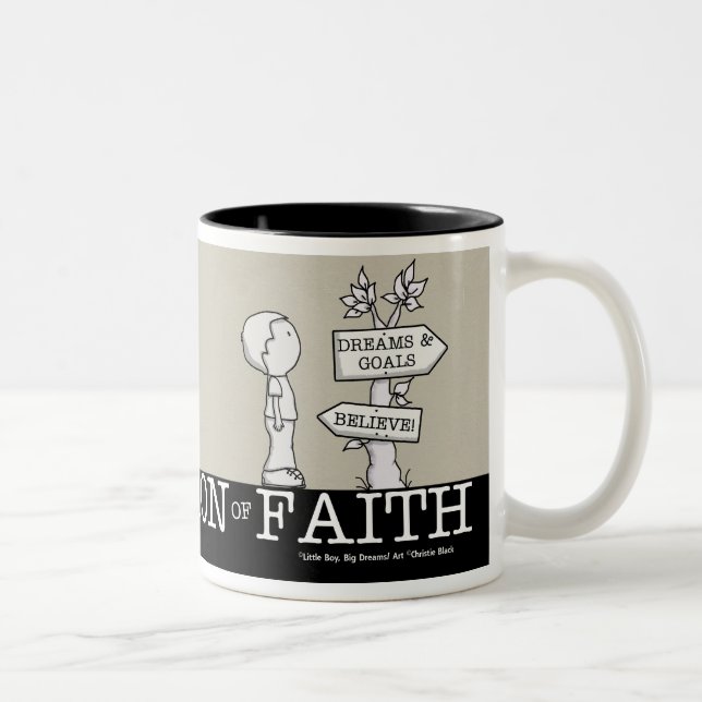 Foundation of Faith Two-Tone Coffee Mug (Right)