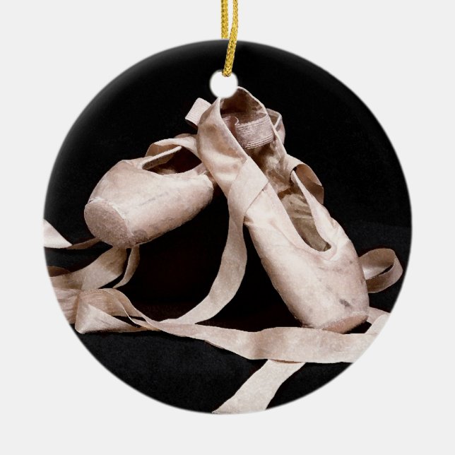 Foundation of Grace Ballet Shoes Holiday Ornament (Front)