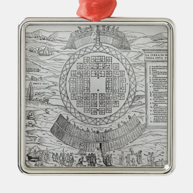 Foundation of Hochelaga Metal Ornament (Front)