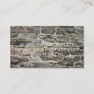 FOUNDATION WALL BUSINESS CARD TEMPLATE