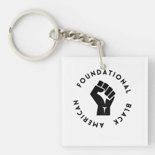 Foundational Black American FBA ADOS black power  Keychain