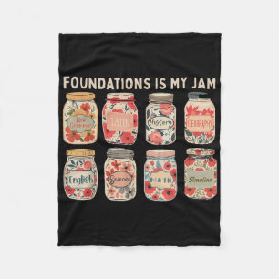 Foundations Clical Conversations Is My Jam Homesch Fleece Blanket