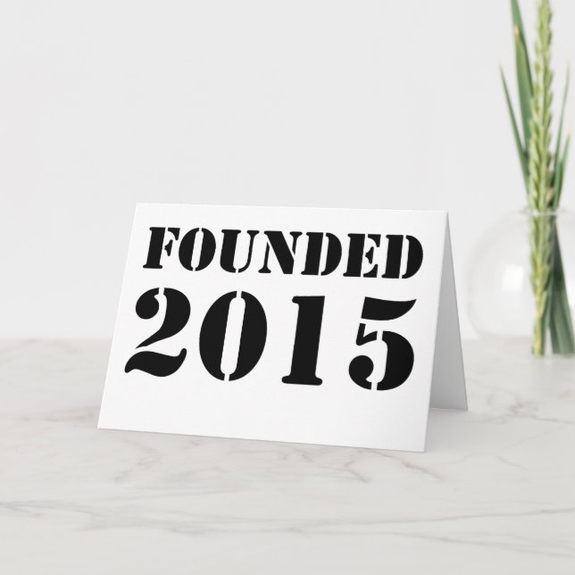 Founded 2015  card (Front)