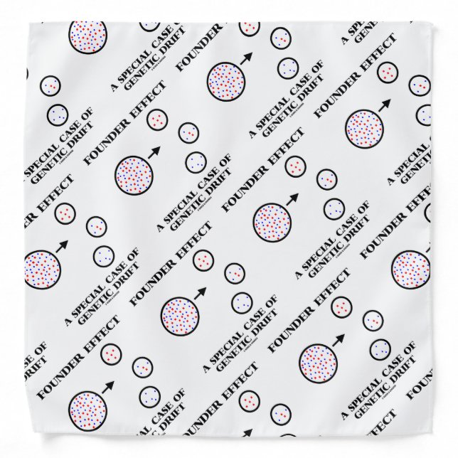 Founder Effect A Special Case Of Genetic Drift Bandana (Front)