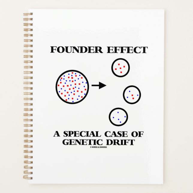 Founder Effect A Special Case Of Genetic Drift Planner (Front)
