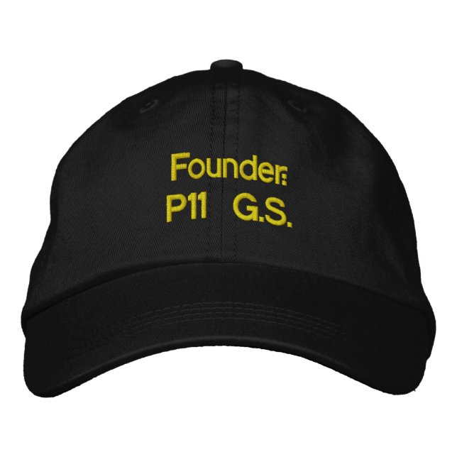 Founder: P11 G.S. Embroidered Baseball Cap (Front)