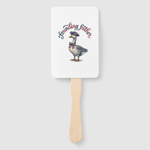 Founding Father Goose Vintage Patriotic Shirt Desi Hand Fan