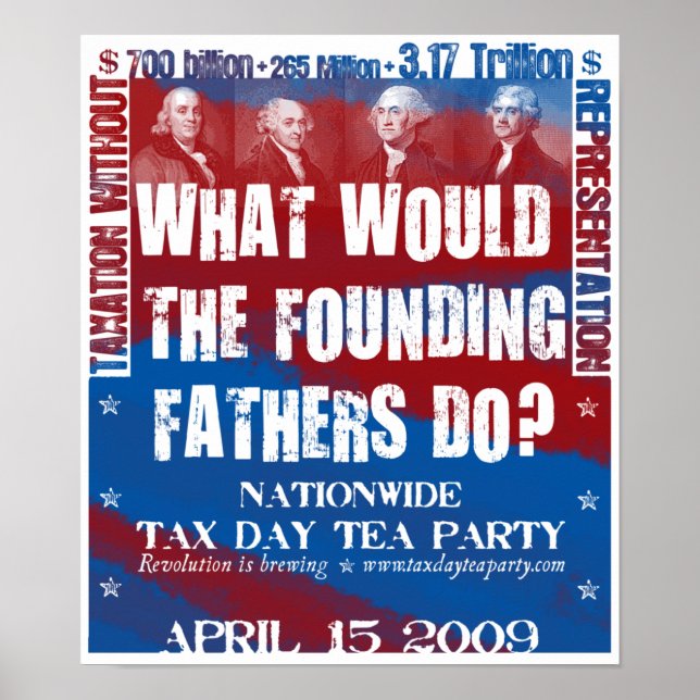 Founding Fathers Small Poster (Front)