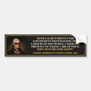 Founding Gangsters Jefferson 1802 Bumper Sticker