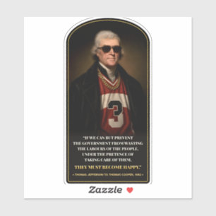 Founding Gangsters Jefferson 1802 Sticker