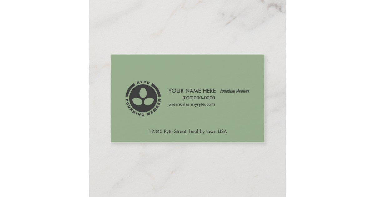 Founding Member Business Card | Zazzle