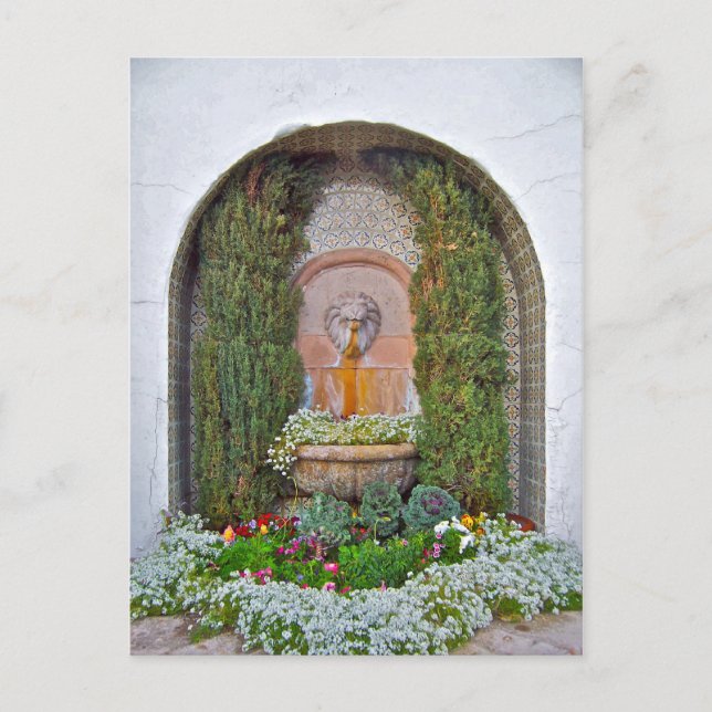 Fountain at La Quinta Postcard (Front)