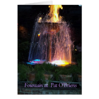 Fountain At Pat O'Briens New Orleans Cards