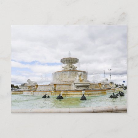 Fountain Belle Isle Park Detroit Postcard